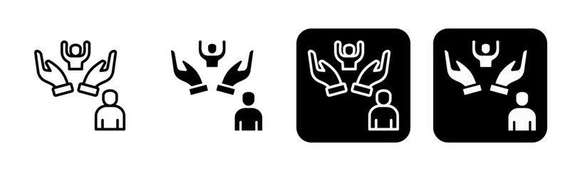 Child Care Icon Line and Black Fill Style Collection