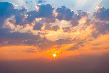 Beautiful blue sky with clouds background.Sky clouds.Sky with clouds weather nature cloud blue