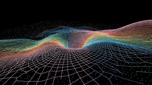 3D graph depicting a wave pattern in a digital space