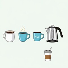 Coffee Icon Vector Set

