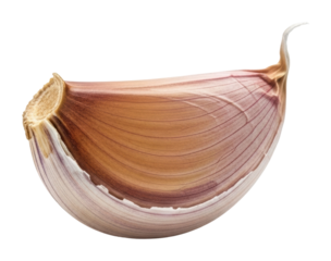 Garlic clove preparation techniques kitchen food isolated on transparent background