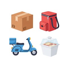 Takeout Container Illustration Pack
