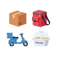 Flat Delivery Graphic Collection