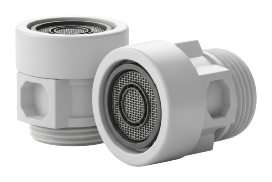 Pipe fitting installation home workshop product showcase isolated on transparent background