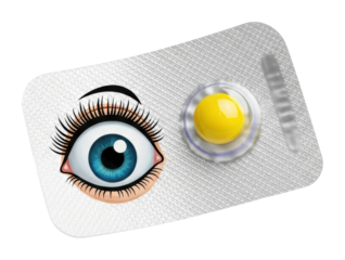 Eye care tips healthcare facility infographic medical environment isolated on transparent background