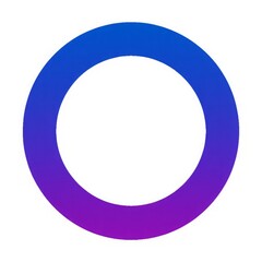 Blue to Purple Gradient Circle Ring