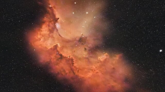 The wizard nebula ngc 7380 in constellation of Cepheus.