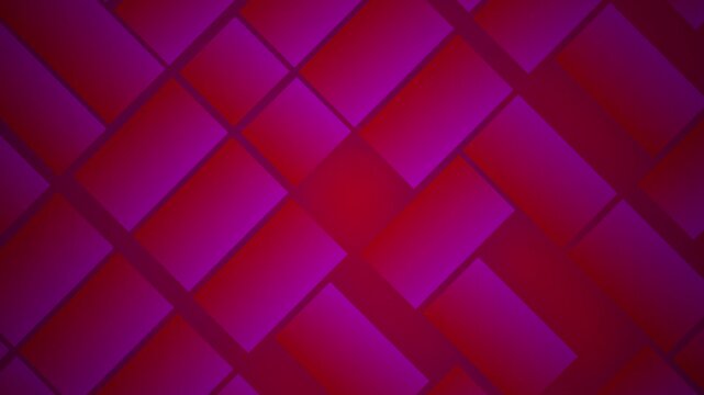Abstract geometric pattern background with gradient magenta and red rectangles overlapping in a