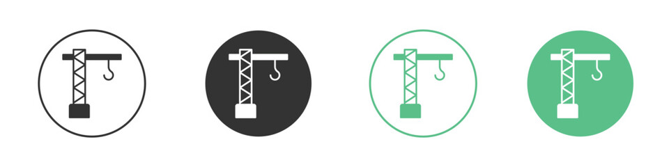Construction crane icon for web design, templates, infographics and more