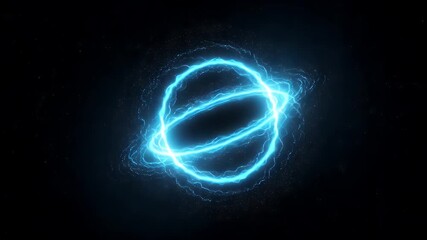 An abstract depiction of energy fields, swirling in a dark space filled with stars