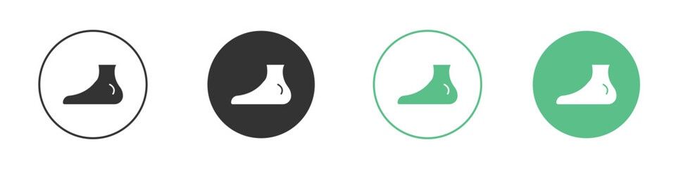 Foot side view icon for web design, templates, infographics and more