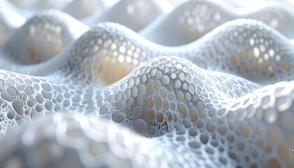 Seamless Industrial Foam Pattern Macro 8K Detail of Closed-Cell Structure