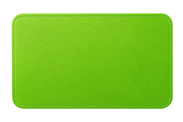 Green rectangle with rounded corners, textured surface