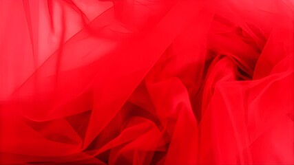 Obraz premium Red luxury tulle fabric texture for background. elegance wallpaper