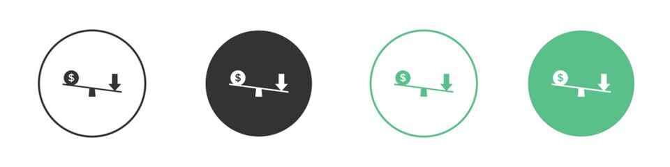 Leverage icon for web design, templates, infographics and more