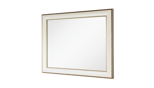 PNG Simple gold picture frame mockup, isolated on transparent background - Powered by Adobe