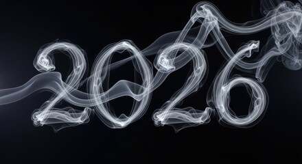 smoke on black background