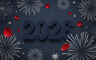 happy new year 2026 glitter background