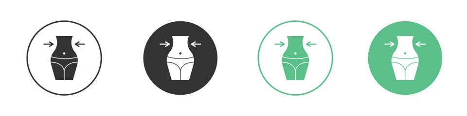 Women waist icon for web design, templates, infographics and more