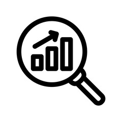 Viewing Progress Icon Business Marketing Line Style Symbol Vector