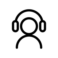 Call Center Icon Business Marketing Line Style Symbol Vector