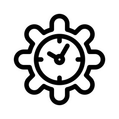 Time Management Icon Leadership Vector Transparent Background