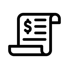 Business Plan Icon Financial Line Style Vector