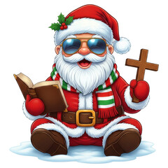 Illustrations of Christmas cartoons during the festive season