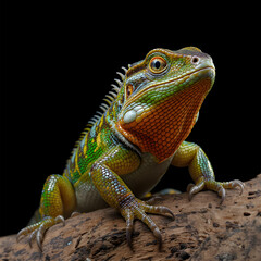 Obraz premium Detailed Shot of Iguana Scales