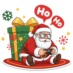 Illustrations of Christmas cartoons during the festive season