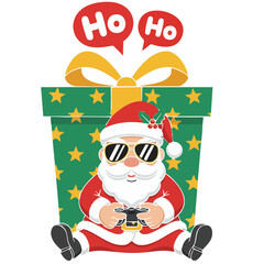 Illustrations of Christmas cartoons during the festive season