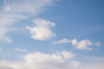 Clouds come in various shapes.
