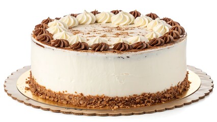 banana, banoffee, banoffi, british, cake, calories, cream, cut out, dessert, dropout, english, food, fresh, horizontal, knockout, on white, pie, pudding, slice, sweet, whole, background, birthday, del