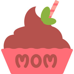 Cupcake Mother's Day Illustration 