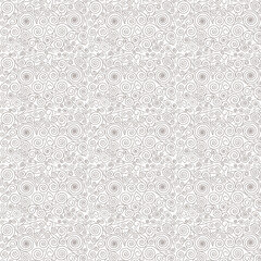 Obraz premium Elegant white floral paper cut pattern background