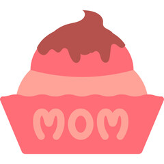 Cupcake Mother's Day Illustration 