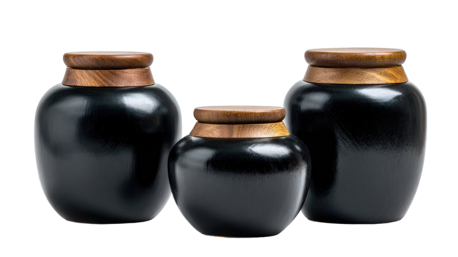 black and white wine bottles on the white background