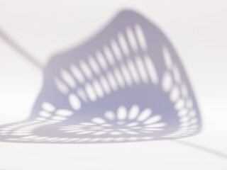 Geometric Chair Shadow Pattern on White Background – Minimal Abstract Light Overlay