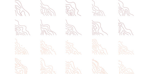 Topographic Abstract Corner