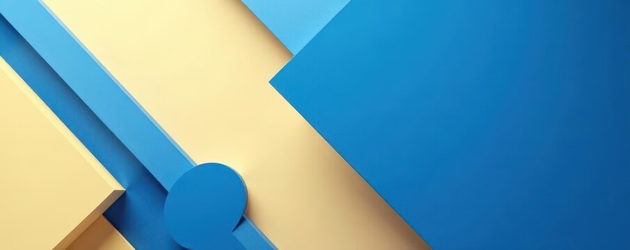 Abstract blue and beige geometric background for presentation , presentation, photography, visual
