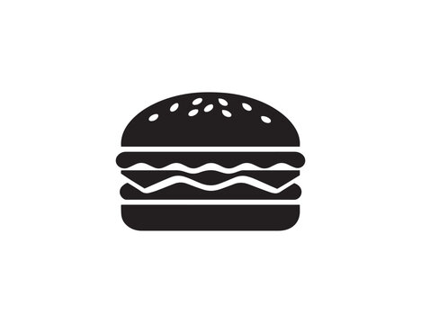 Gorgeous hamburger icon vector illustration for beautiful food and restaurant themes