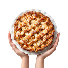 Hands holding apple pie on board png bakery png dessert png pastry png homemade png food png fresh png tart png crust png hot png transparent background image [memory:6]