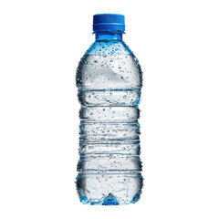 Plastic water bottle blue cap condensation png drink png hydration png cold png refreshment png sports png reusable png fitness png container png transparent background image [memory:6]