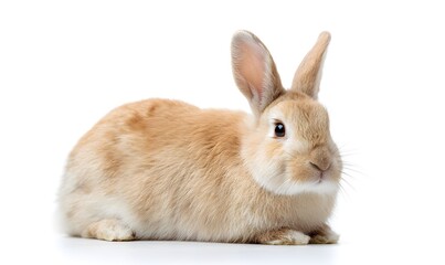 Obraz premium a fun photo of full body rabbit on a pure white background