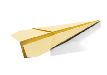 Soaring paper airplane ready for takeoff, a symbol of dreams, innovation, and freedom, perfect for representing startups, creative projects, and journeys of imagination, ready to fly