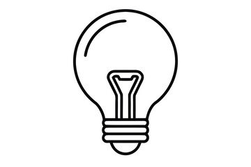 light bulb on white background