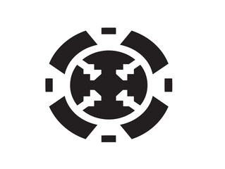 Dynamic tech logo icon vector illustration for gorgeous and modern branding