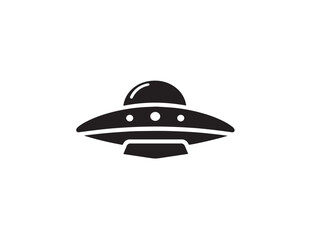 Fototapeta premium Stunning ufo icon vector illustration with a beautiful and dynamic alien spacecraft