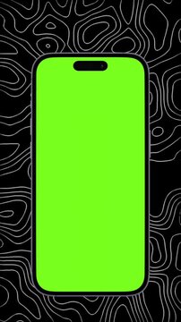 Smartphone with Green Screen &ndash; Vertical Mockup Display Animation