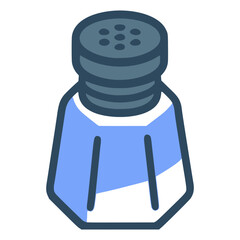 Salt shaker food culinary cooking flat color vector illustration template design